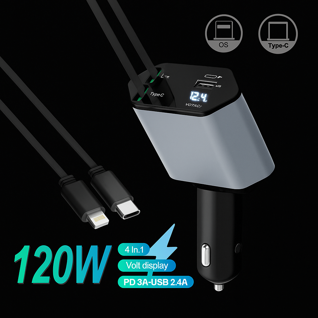 4-in-1 Car Charger