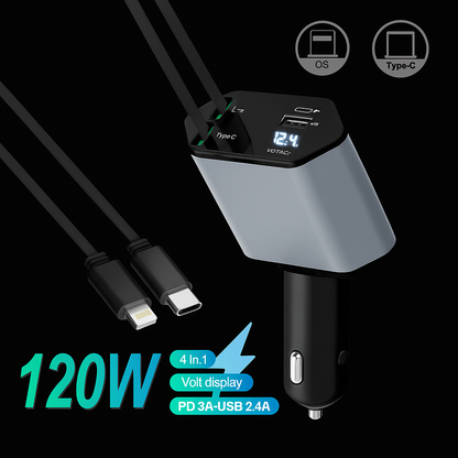 4-in-1 Car Charger